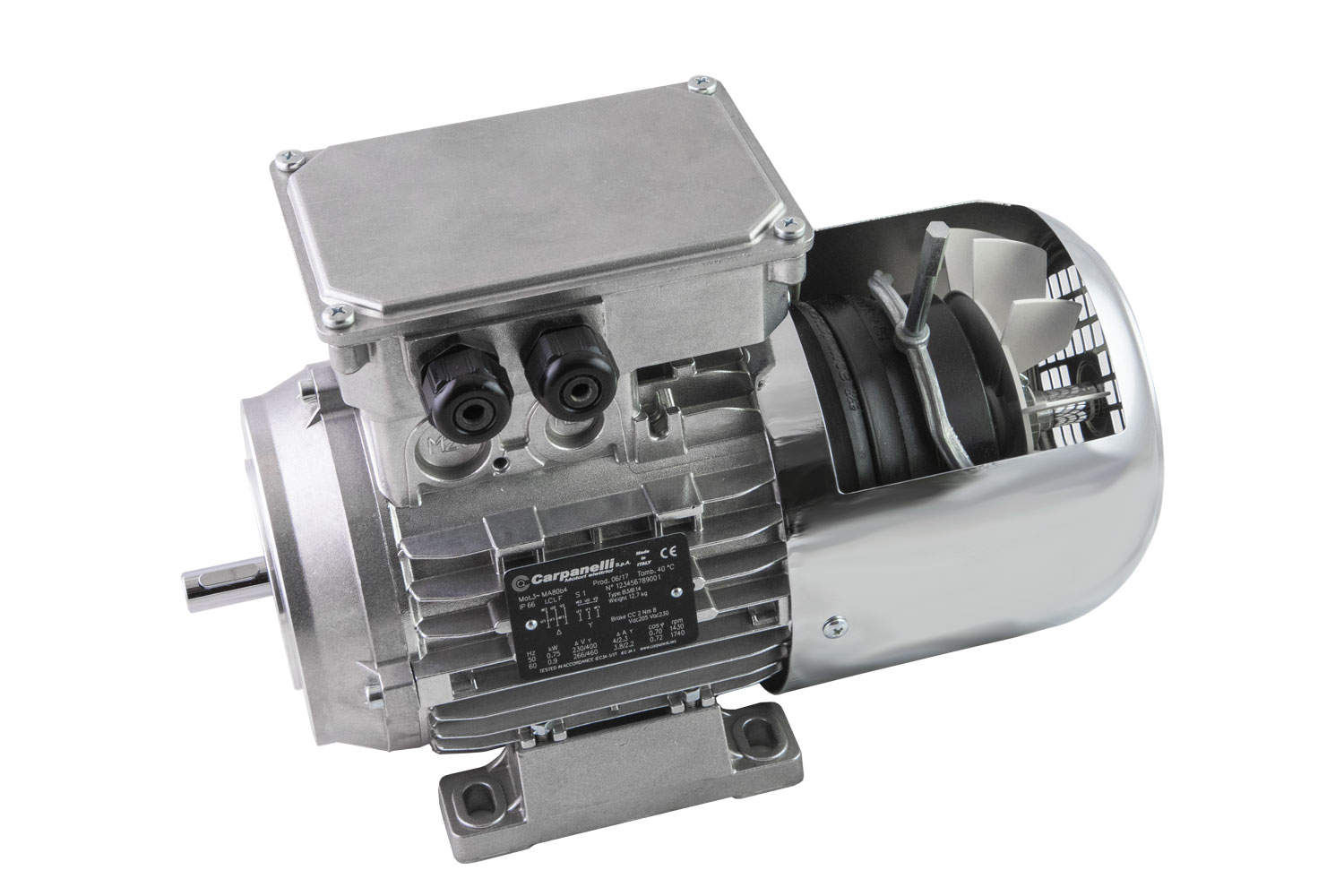 Brushless asynchronous servomotor