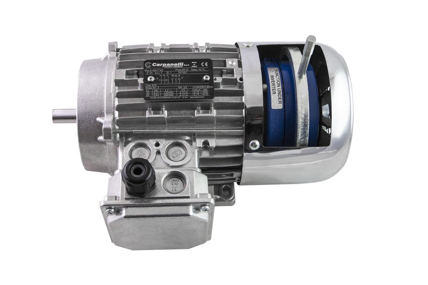 Brushless asynchronous servomotor