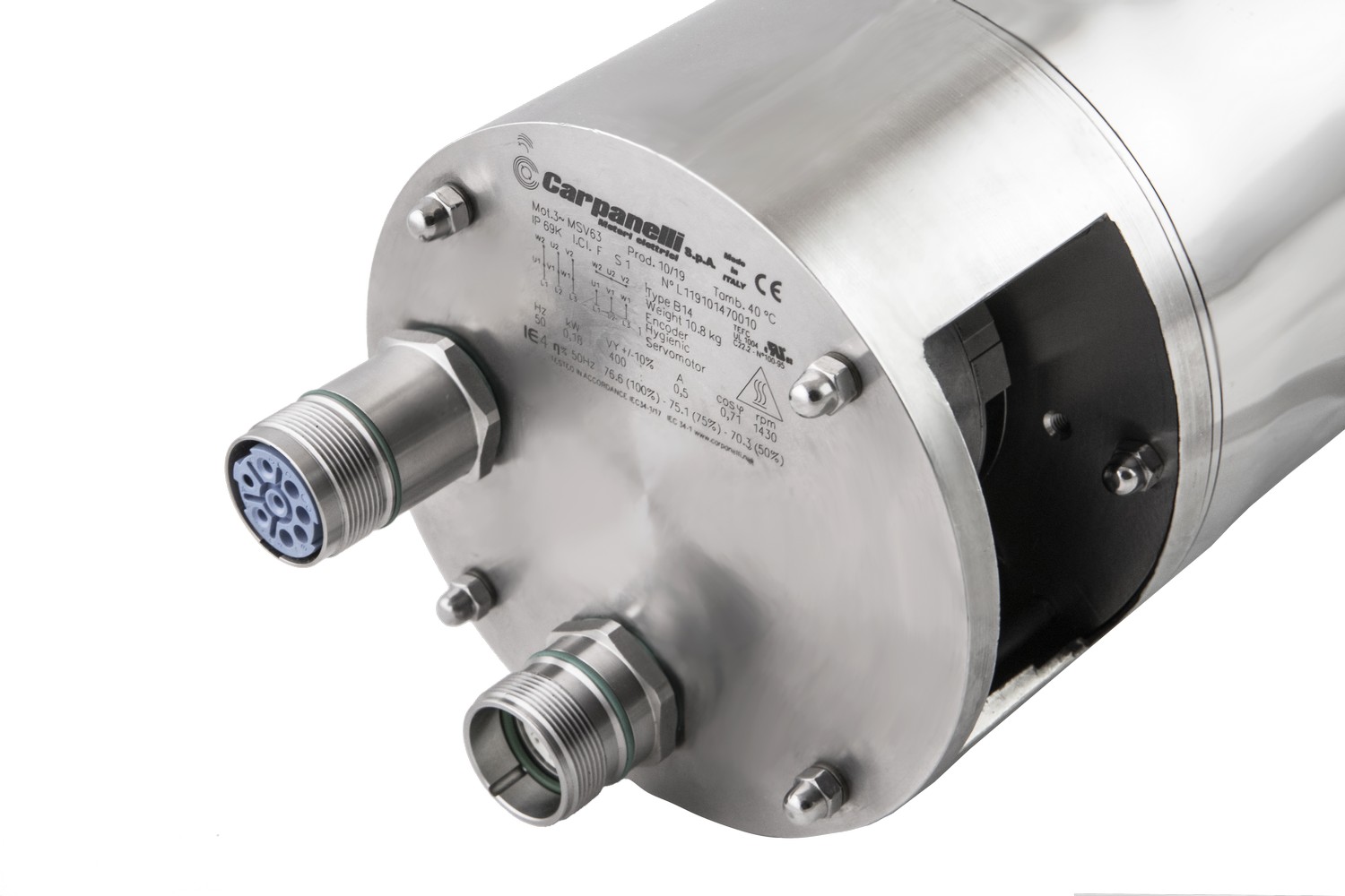 Brushless asynchronous servomotor