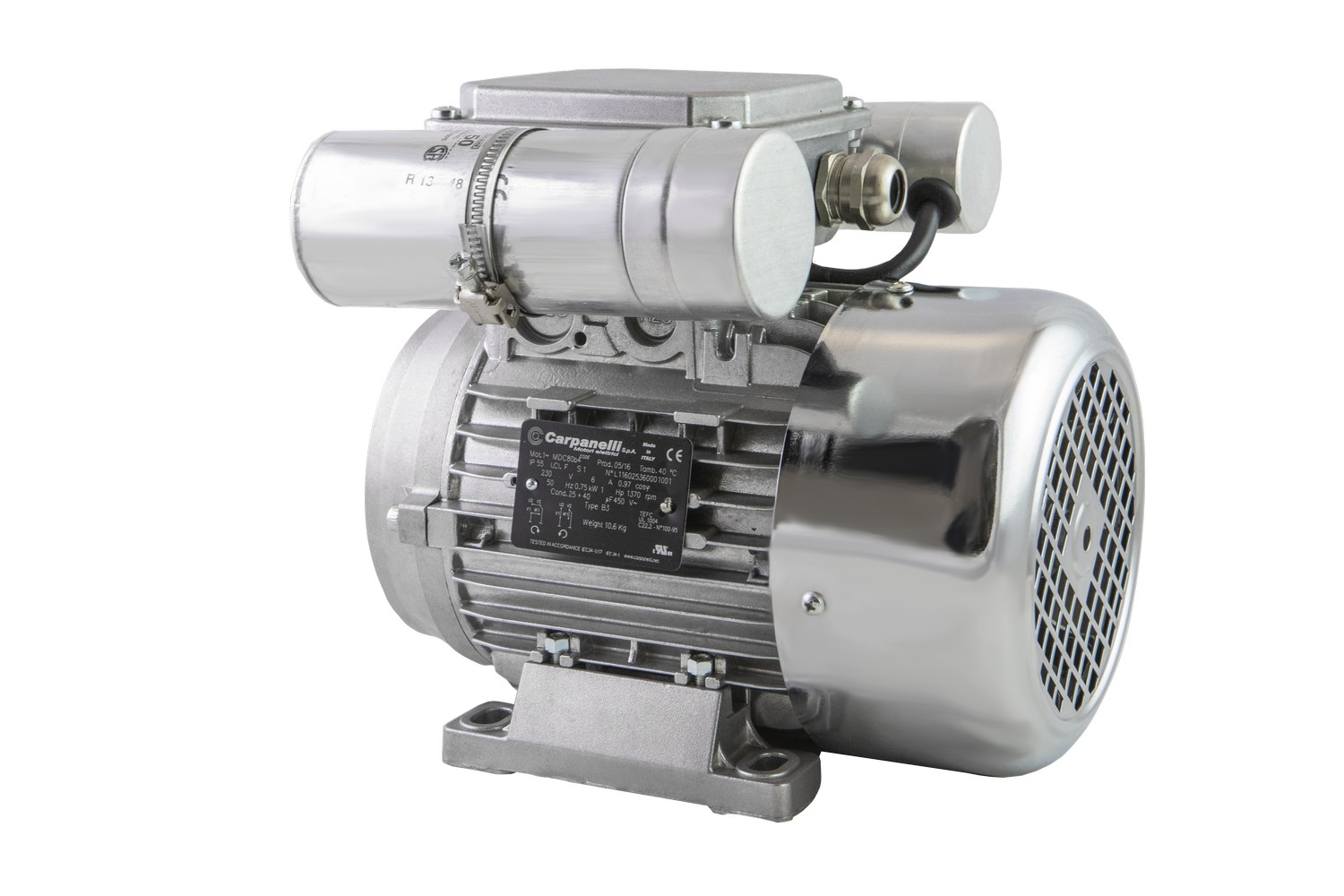 Brushless asynchronous servomotor